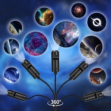 LED Galaxy Projection Light 1 Light+10 Pictures Change, LED Galaxy Projector