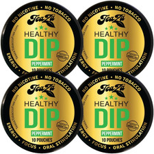 Teaza Peppermint Herbal Energy Pouch, 10 Count, 4 Camo Pucks