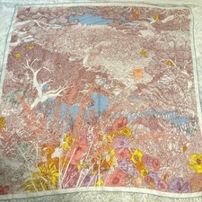 Sciarpa Hermes Carre 140 cm 55" seta cashmere ritorno alla natura come nuova originale rara