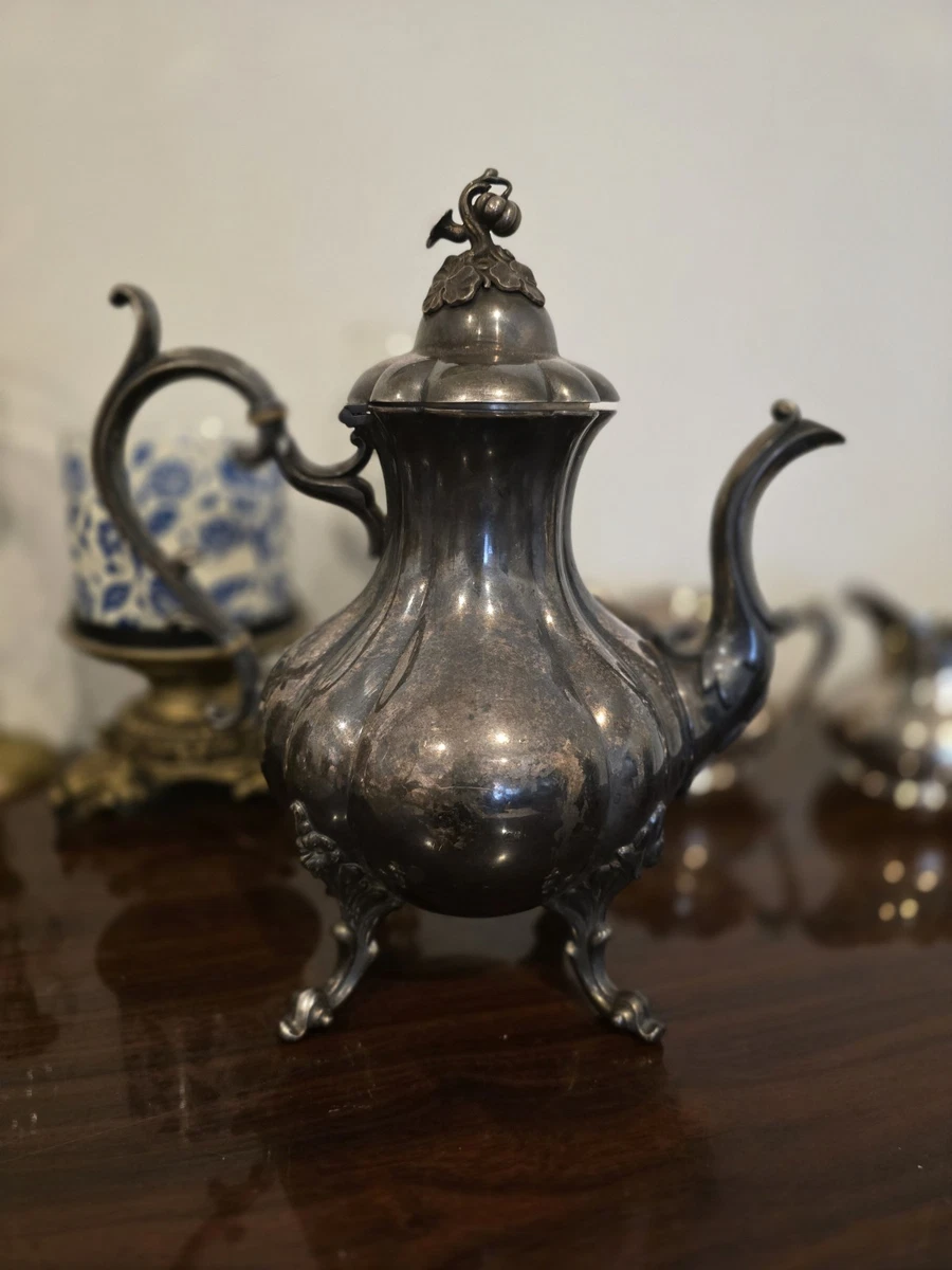 Reed & Barton Winthrop Antique US Silver-Plated Teapots, Coffee