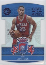 2016-17 Panini Excalibur Coat of Arms Purple 44/49 Ben Simmons #41 n1u