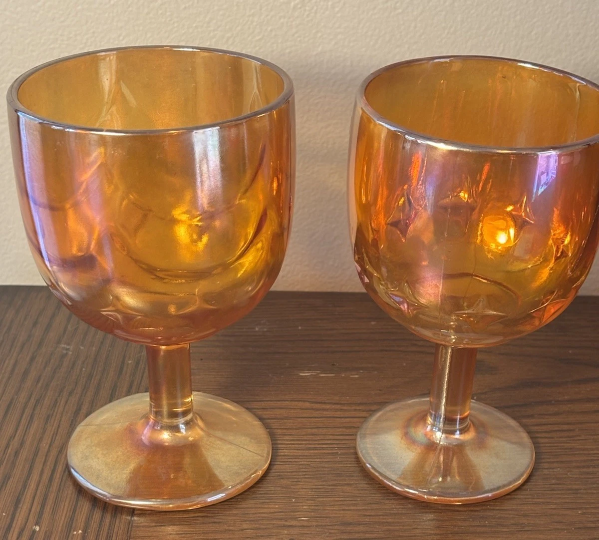 25+ Indiana Glass Carnival Goblet In 40s 50s 60s Glassware for