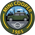 VINTAGE MINI COOPER PORCELAIN DEALERSHIP SIGN GAS STATION MOTOR OIL PUMP PLATE