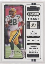 2022 Panini Contenders Season Ticket AJ Dillon #42 0t25