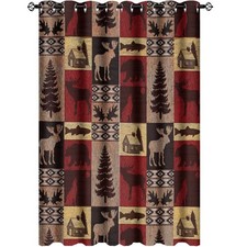 INSFBRB Rustic Cabin Curtains for Bedroom - Vintage Farmhouse Hunting Theme M...
