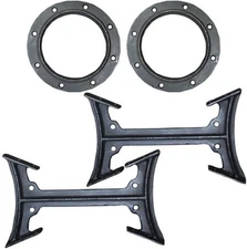 US Stove BKAD500 Cast Iron Double Barrel Camp Adapter Kit 