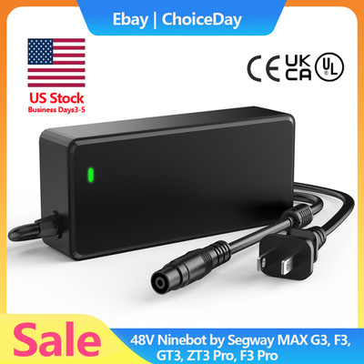 53.6V 2A Charger for48V  Ninebot by Segway MAX G3, F3, GT3, ZT3 Pro, F3 Pro