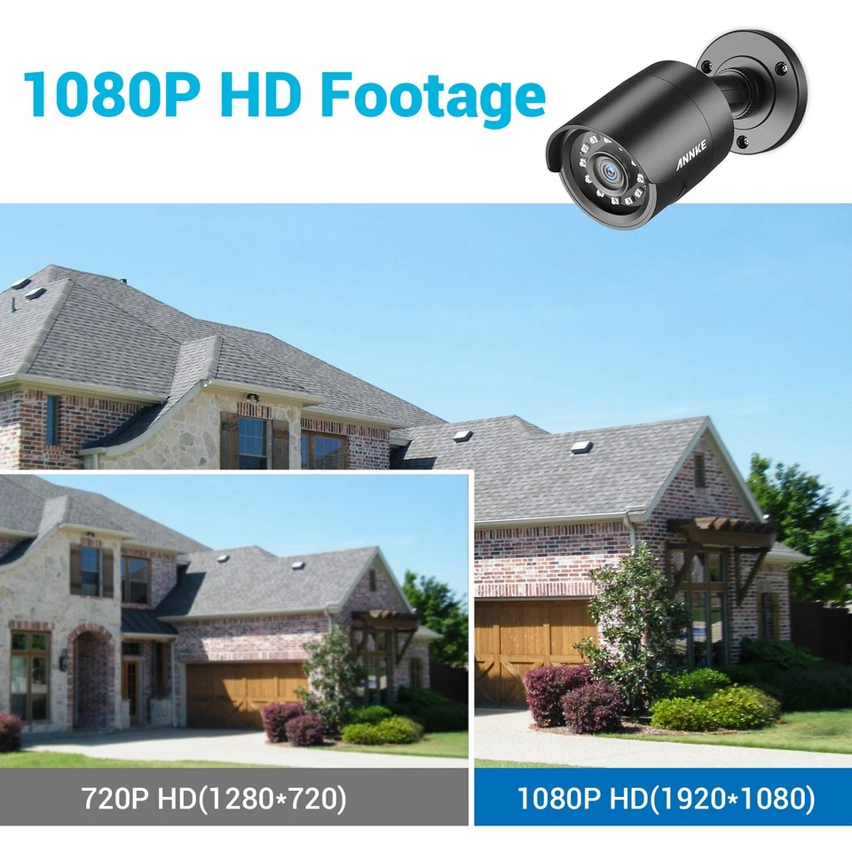 4 Pack 1080P HD TVI Home Security Camera Outdoor Indoor, 1920TVL, IP66 Waterp... - Image 2 of 4