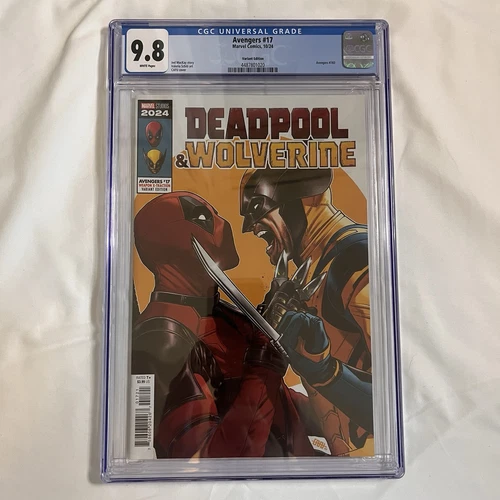 Deadpool & Wolverine Graded CGC 9.8 Marvel Avengers #17 CAFU Variant