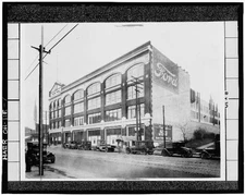 1. Photocpy of early 20th century photograph, looking east, of east facade of