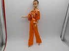 Vintage Barbie Maddie Mod Clothing Orange Bell Bottoms Pants & Daisy Print Top