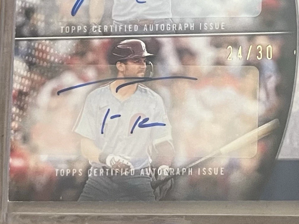 Topps 25 Update - Trea Turner (NL bat champ) J.T. Realmuto - Dual Auto Relic /30 - Image 2 of 4