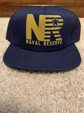 Vintage Naval Reserve Snapback Trucker Hat Made In The USA Military