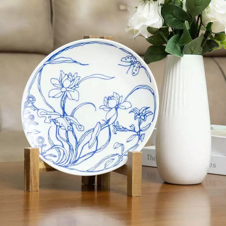 Ceramic plate display stand hot sale
