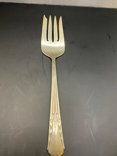 International Silver Serving Fork Sterling Silver Pat 1929 7.5” 50 Gram