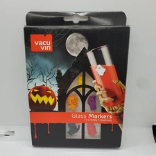 Glass Markers Halloween 13 Creepy Creatures Wine Beer Soda 
