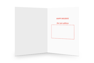 Weihnachtskarten 'We Moved' – 18 Karten + 19 Umschläge, 5x7 Inch, Glänzend & Matt