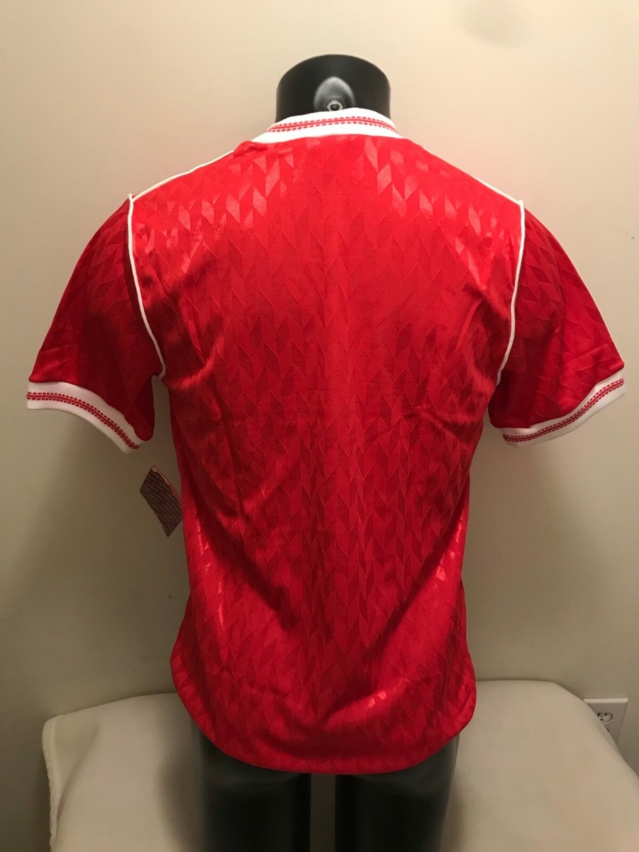 Vintage Umbro Red Soccer Jersey Mens Medium Made in USA New