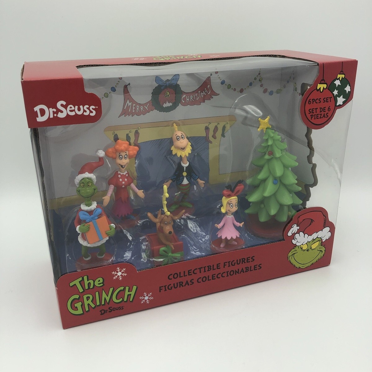 Dr. Seuss How The Grinch Stole Christmas 6 Collectible Figures Set