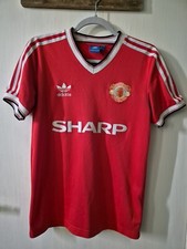 Manchester United Adidas Originals Shirt 1983/84 Reissue  Size Small