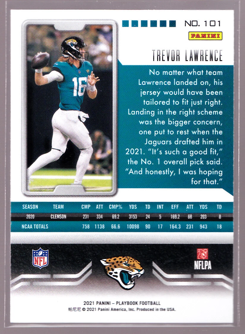 NFL Trevor Lawlence RCブックレットサインカード /99 | rishawnbiddle.org