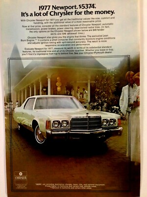 1977 Chrysler Newport Print Ad  