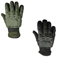 Mafoose Men's Full Finger Plastic Back Airsoft Paintball Tactical Gloves