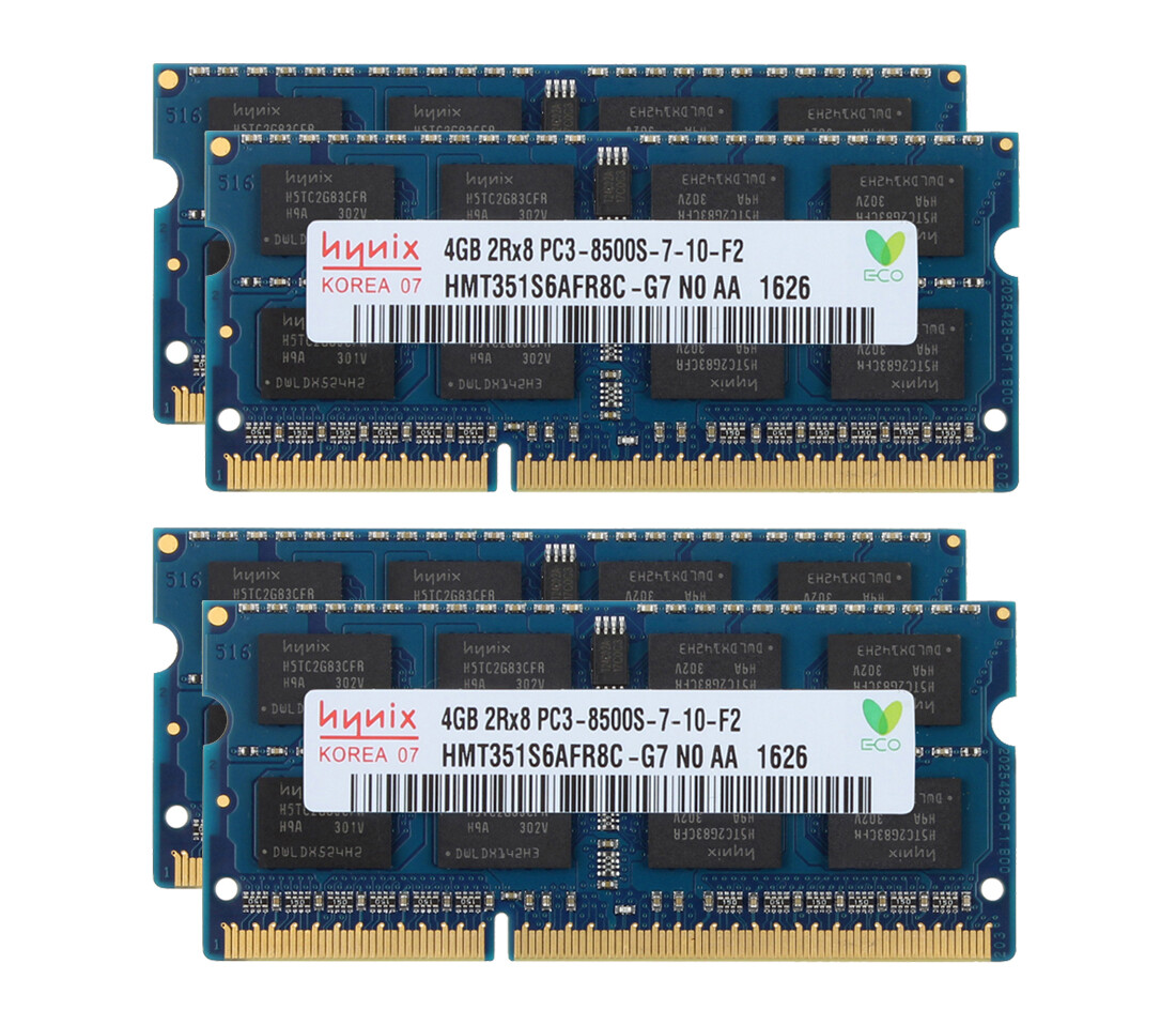 Laptop Memory Hynix 4GB 2RX8 DDR3 1066MHz PC3-8500S 204PIN SO-DIMM