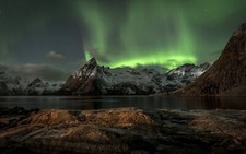 Landscape nature mountains norway nordic Custom Gaming Mat Desk