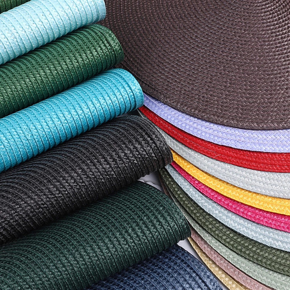 Woven Table Place Mat Large Round Placemat Dining Tableware Washable Dinnerη - Image 2 of 4