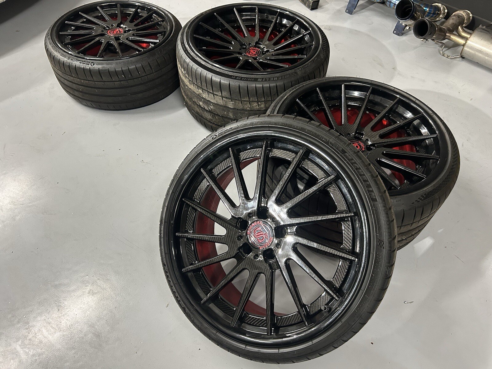Strasse SV15T Wheels Carbon fiber 5x112 Mclaren Lamborghini Mercedes Audi