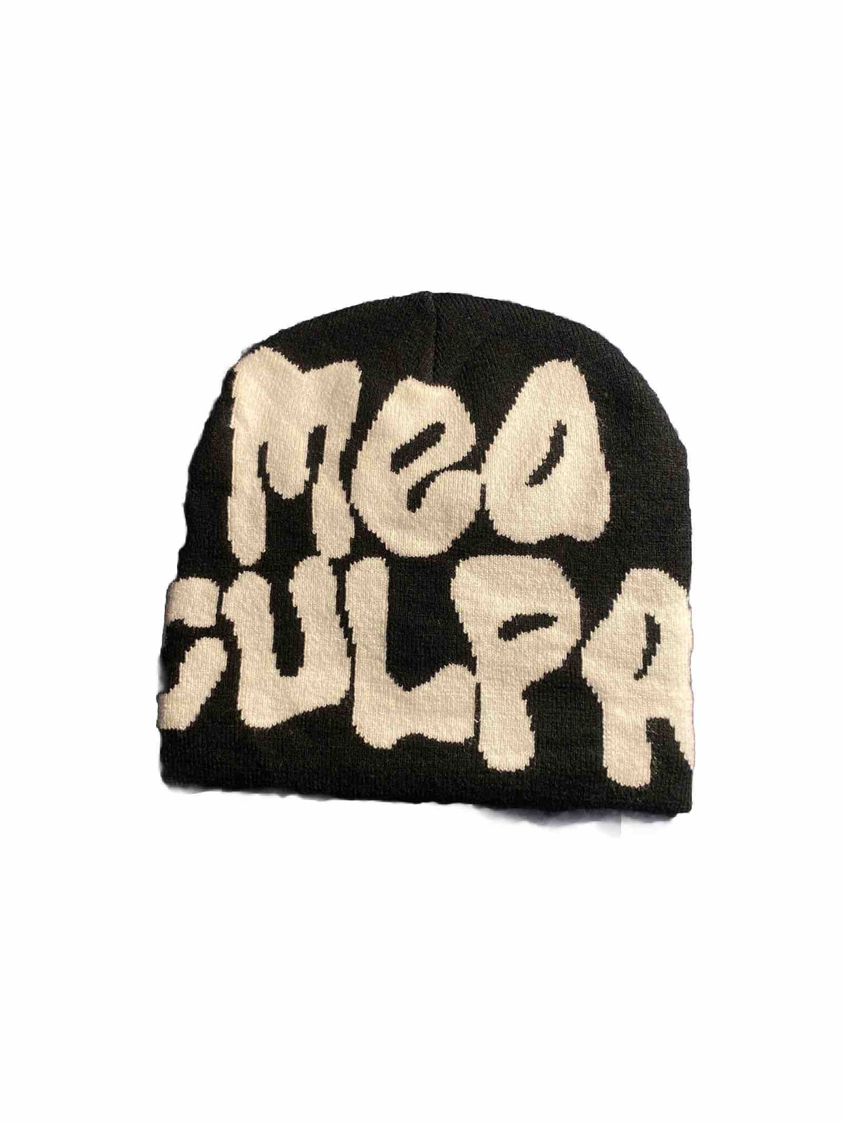 Black / White RARE Mea Culpa beanie