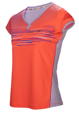 TOPANGEBOT: Babolat Performance Damen Cap Sleeve T-Shirt fluo strike, UVP 47,95 