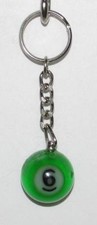 1 Inch Number 6 SIX Crystal Mini Billiard Snooker POOL BALL Key Chain NEW