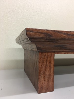 Traditional Oak TV Riser Stand | eBay