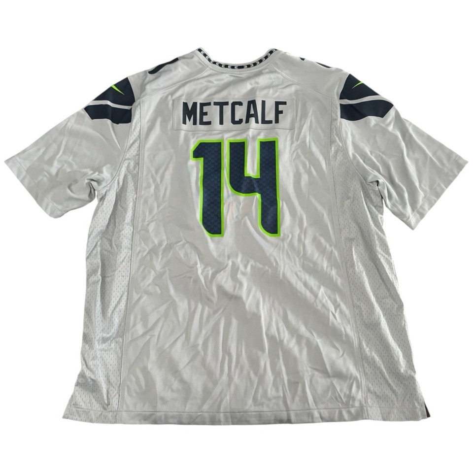 Nike NFL On Field Seahawks Metcalf Jersey 3XL Gray/Neon Green NWT eBay