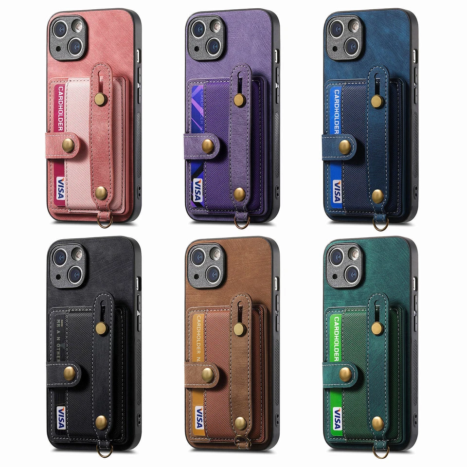 Wristband Card Cover Case For Motorola Edge 60 50 E15 G85 G35 Google Pixel 9 8 7 - Image 2 of 4