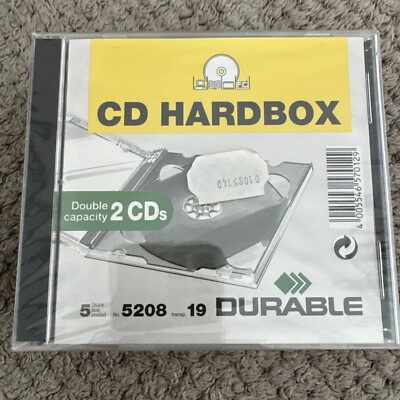 Durable  2er CD-/DVD-Hüllen Jewel Cases transparent, 5er Pack.