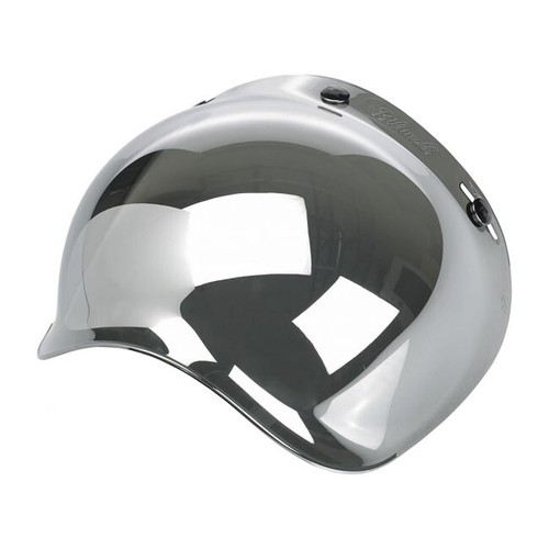Biltwell Bubble Visor, Chrome Mirror 