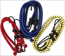 Bungee Cords Assorted Elastic - Feature Metal Hooks For Secure Tie