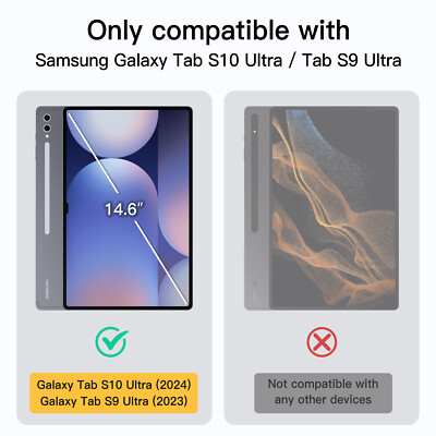 Case for Samsung Galaxy Tab S10 Ultra/Tab S9 Ultra 14.6 Inch with