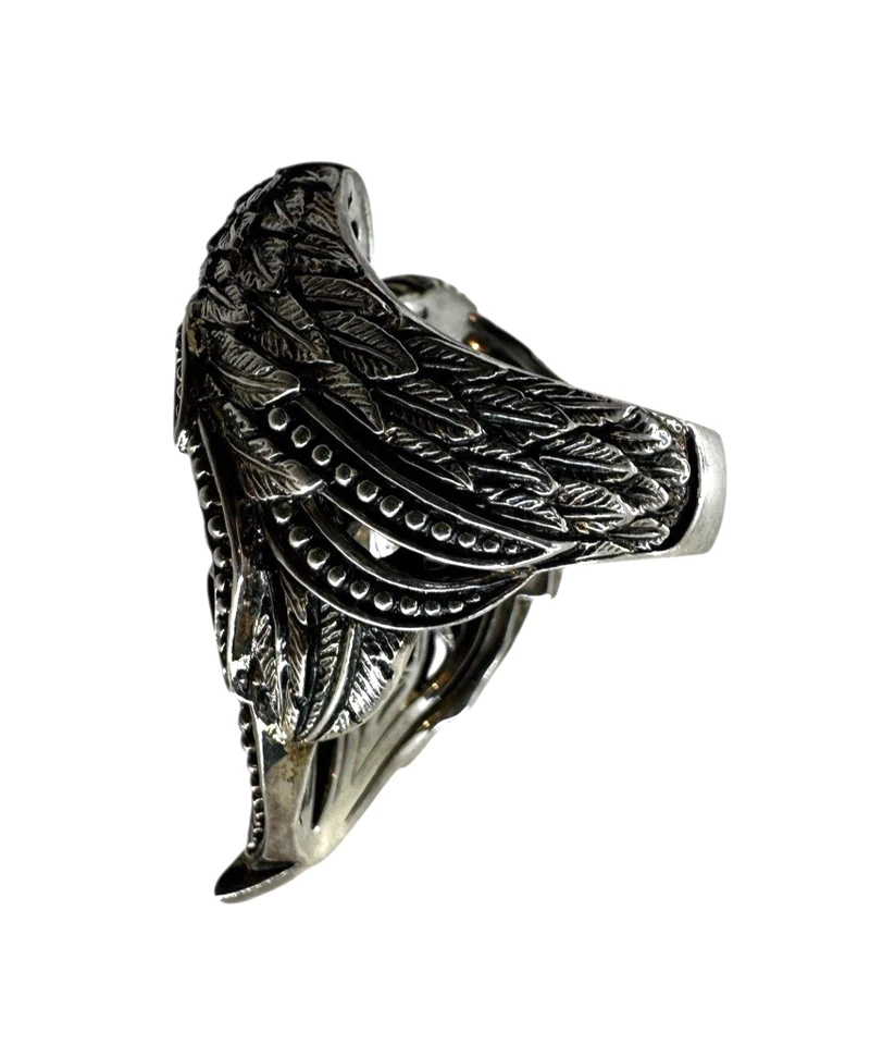 Anillo de ala de ángel de plata esterlina 925 maciza de diseñador Scott Kay talla 7 Foto 2 de 4