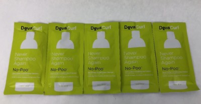 DEVACURL No-Poo Zero Lather Conditioning Cleanser Sample Size 1 fl oz  x 5 Pcks