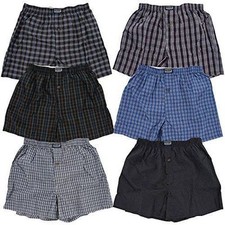 New 3-12 Mens Boxers Trunk Check Plaid Shorts Underwear Briefs Summer Size S-4XL