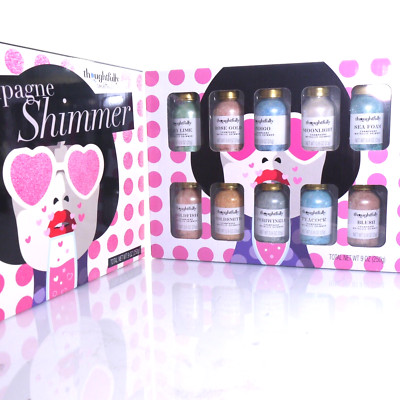 thoughtfully Champagne shimmer Kit 9 oz  and 10 different shimmers