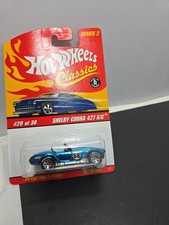 Hot Wheels Classics - Series 2 - # 20 Of 30 - Shelby Cobra 427 S/C Blue