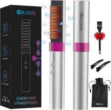 SDLOGAL Rechargeable Hair Straightener Brush, Comb... 
