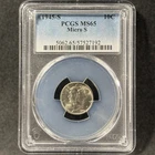 1945-S 10c Mercury Dime Micro S San Francisco Gem Uncirculated PCGS MS 65