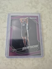 2024-25 Panini Prizm Black #62 Jeremy Sochan Purple #/99 San Antonio Spurs