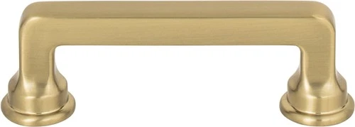 Atlas A101-WB Oskar Pull 3 Inch (c-c) - Warm Brass - Picture 2 of 2